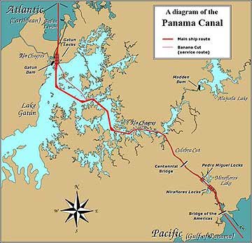 map of panama. panama canal map | The Panama