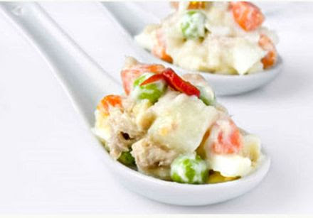 Salade Russe Ensaladilla Rusa Recette Espagnole De Tapas Sur