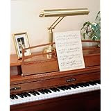 House Of Troy P15-80-51 18-Inch Portable Desk/Piano Lamp, Satin Brass