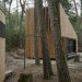 prefab, prefab cabin, tiny cabin, FAM Architekti, lake macha, czech republic, northern bohemia, lake cabin, white oiled finish, cement screed flooring, minimize environmental impact, wooden cabin, wood cabin, tiny wood cabin, holiday home, larch slats