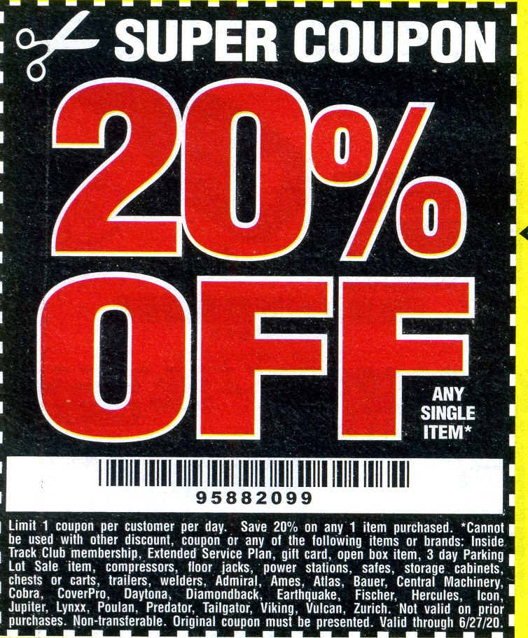 Harbor Freight Tools Coupon Database - Free coupons, percent off ...