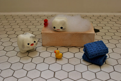 "Here, take my rubber duckie. It will make you brave."