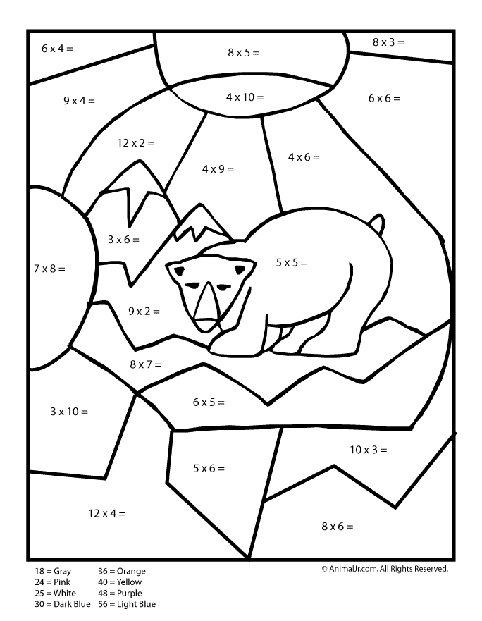 Free Math Coloring Pages Multiplication, Download Free Math ...