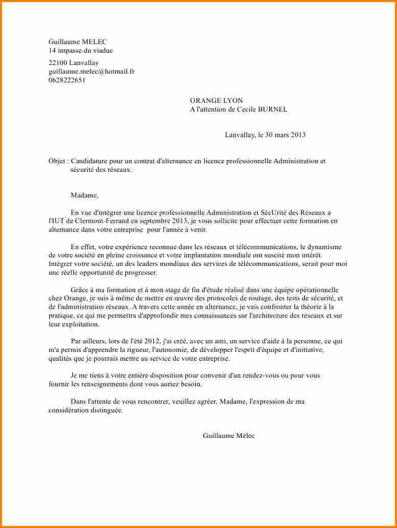 Lettre de motivation pour inscription en licence - laboite 