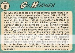 #99 Gil Hodges (back)