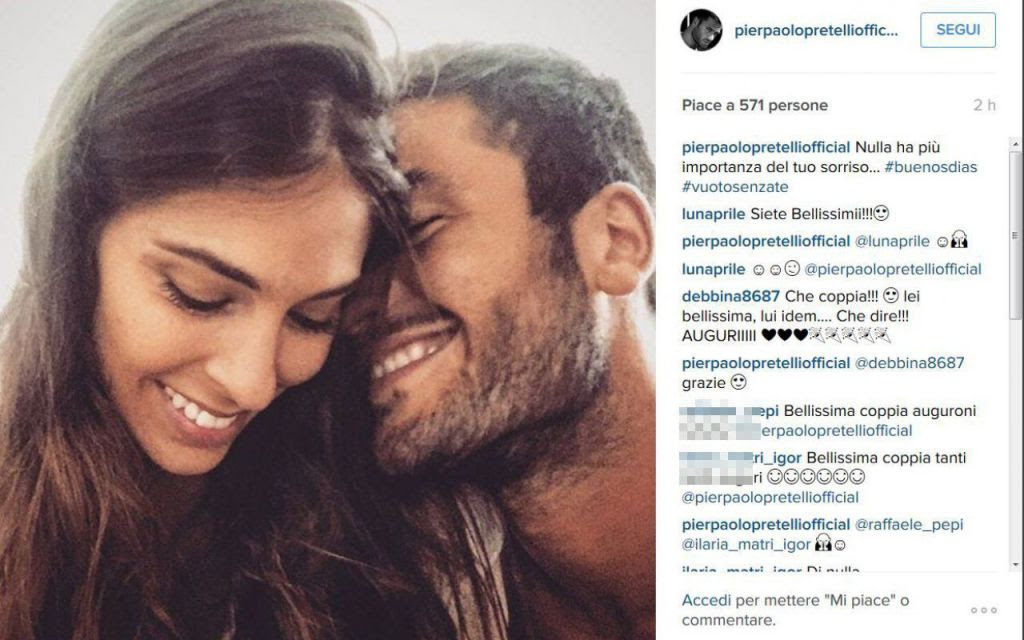 Ariadna Romero e Pierpaolo Pretelli il velino moro di ...