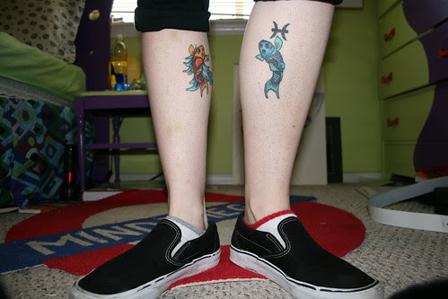 Legs Pisces Designs Tattoo Fishes