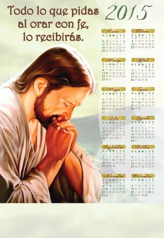 Jesus Orando calendario 2015 - Click en la imagen para cerrar