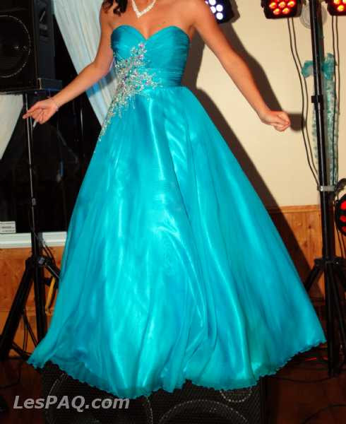 MAGNIFIQUE ROBE DE BAL TURQUOISE