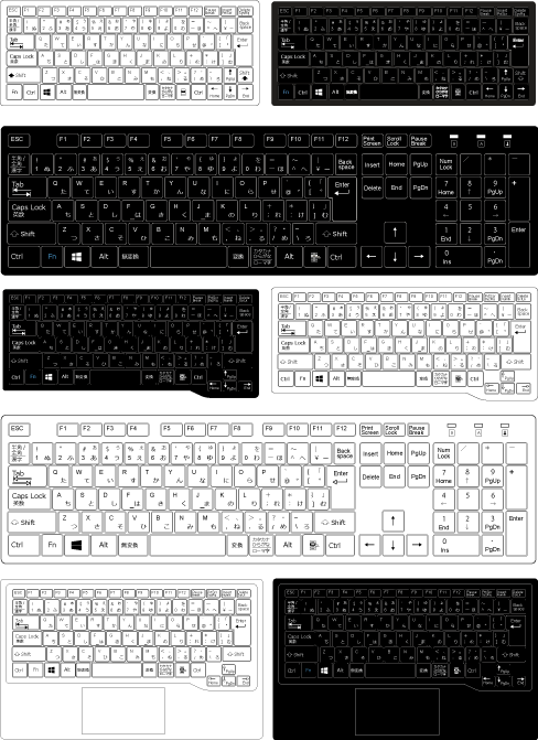 Windows8のキーボードのイラストにepsファイルを追加しました タイガー ブルドッグ 虎ブル Hp Dtp編