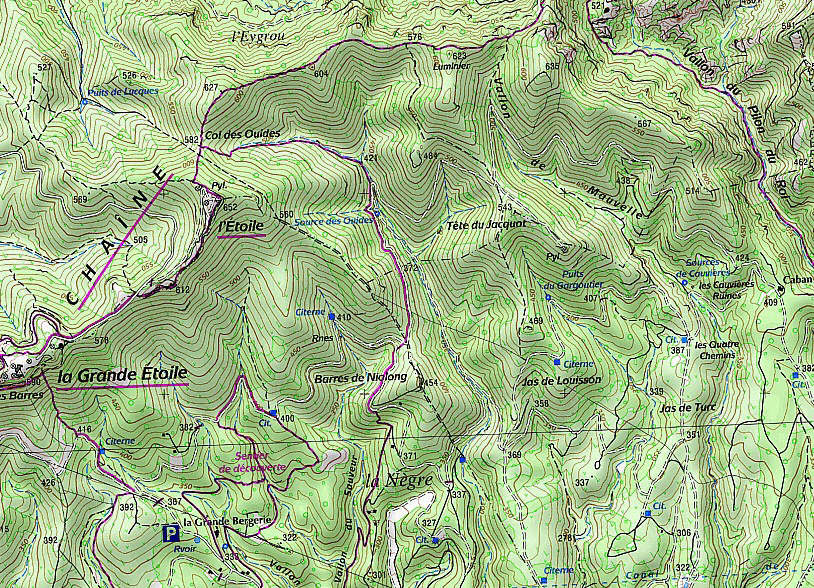 La Crête du Massif de l'Étoile 21/03/2019
