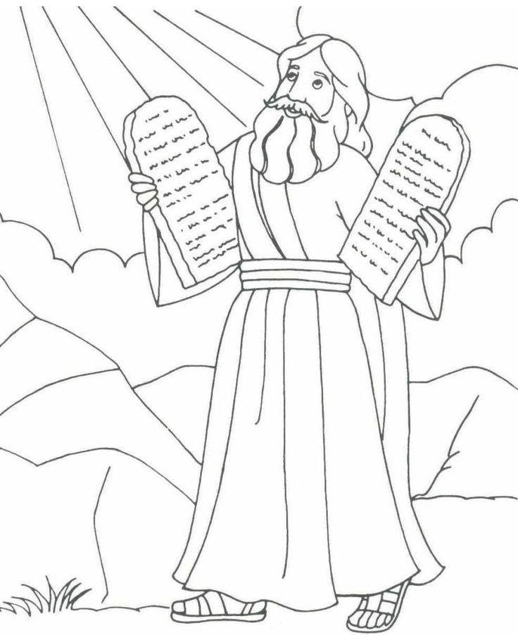 Ten Commandments Coloring Pages - Coloring Home
