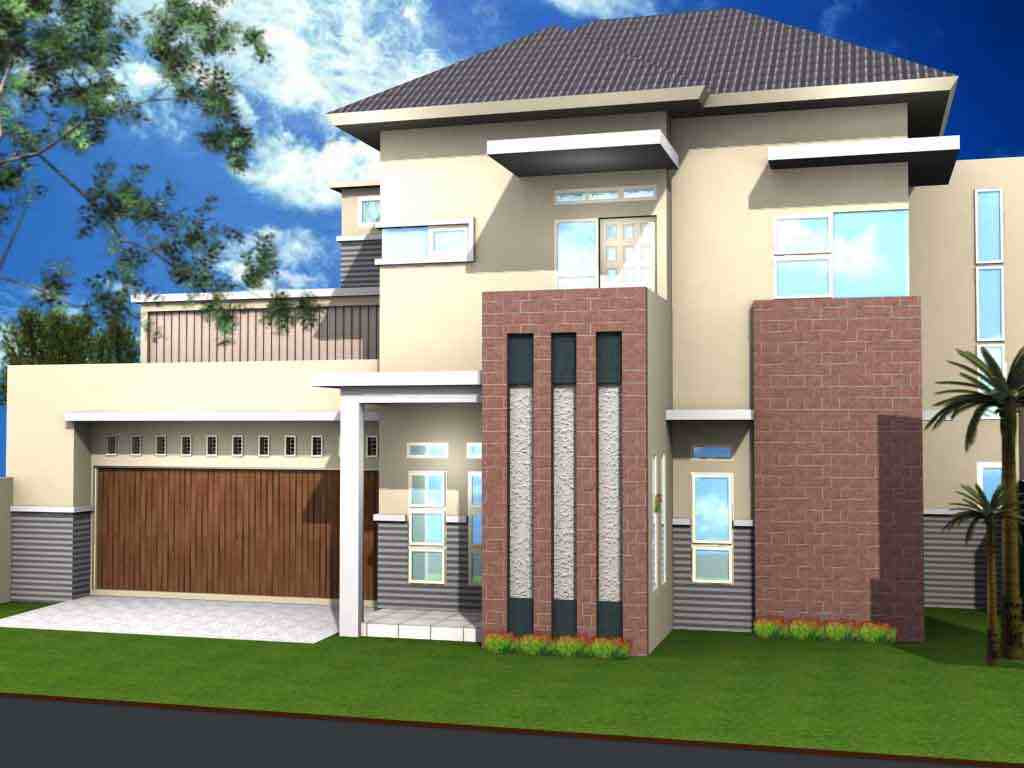 Desain Rumah Minimalis Warna Cat Elegan Eksterior Rumah 1898