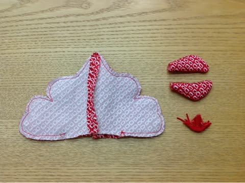 ちりめん細工 金魚 作り方 花と着物とちりめん細工