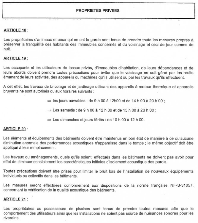 lettre bruit voisin - Modele de lettre type