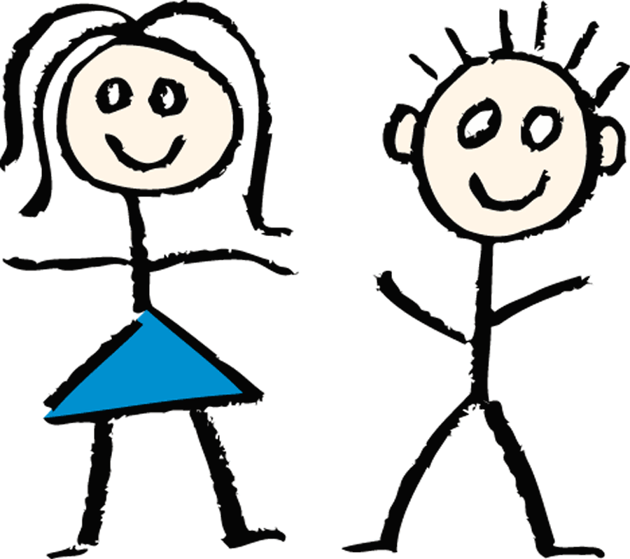 Boy And Girl Stick Figure Clipart Clipart Best Clipart Best