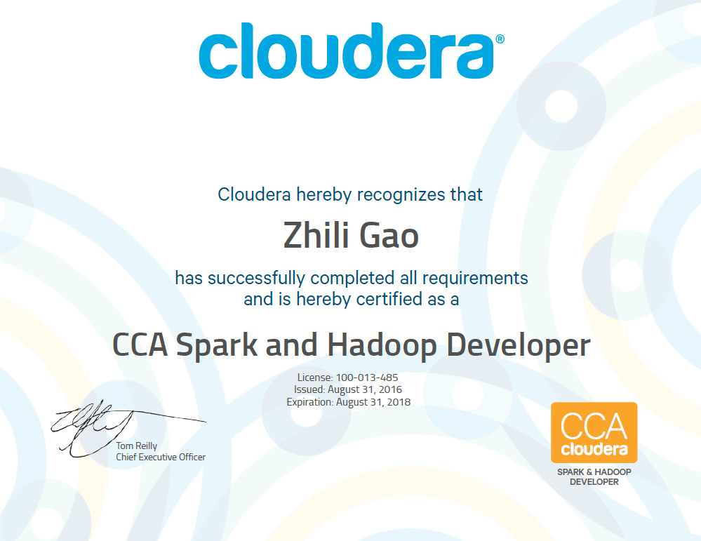 Cloudera Hadoop认证培训