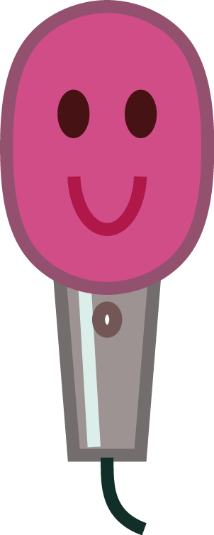 マイクのイラスト インタビュー記者 リポート 司会 カラオケ 可愛い無料イラスト素材集