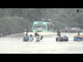 WATCH VIDEO - Amazing Bus Driver , Saved  all  passengers @floods