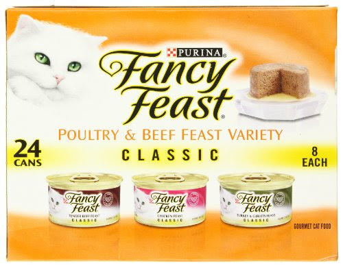 Fancy Feast Poultry & Beef Feast variety Pack,  3-