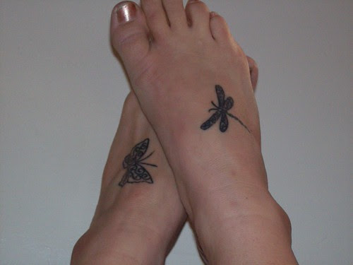 butterfly tattoos on feet. tattoos on my feet,
