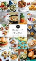 100 + Healthy Recipes! Use these low calorie, gluten free, dairy free, vegan, and vegetarian options to help you meal plan and prep for a healthy new year!
