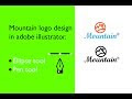 Create a mountain graphic illustration || illustrator tutorial in ai