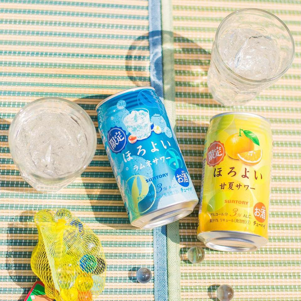 サントリー ほろよい ラムネサワー 甘夏サワー 350ml 入荷しました 北野商店 小豆島 Benefit Station きたの