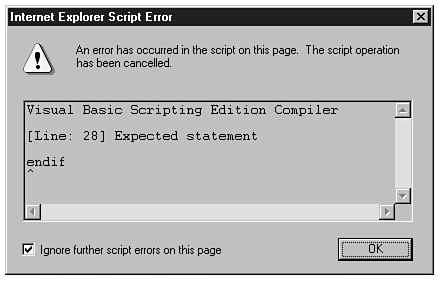 Chapter 10 -- Error Handling