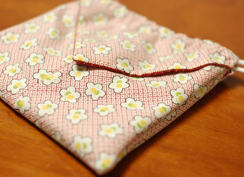 Origami drawstring bag