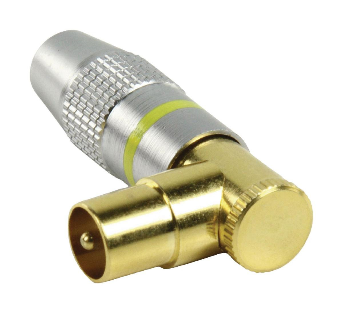 E44-Blister de 2 x fiches antenne tv 9.5mm male coudee qualite pro à 6,00 €