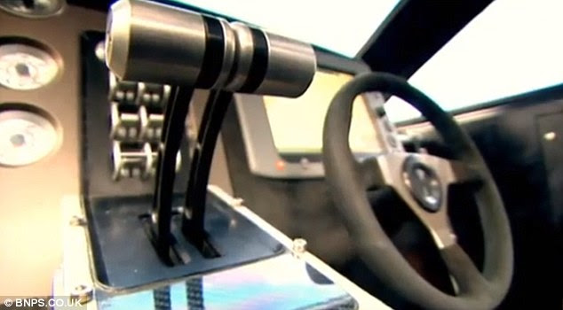 Hot rod of the seas: The dashboard was created by the same people who made the Bugatti Veyron's