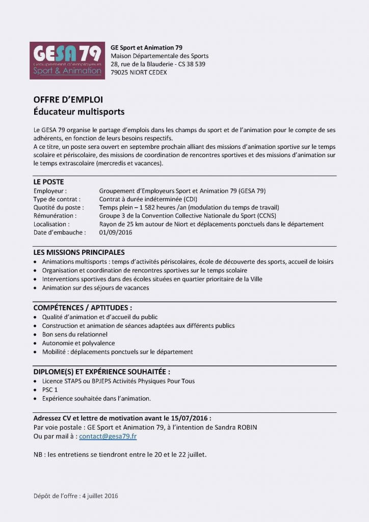 Lettre de motivation staps parcoursup - laboite-cv.fr