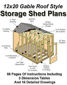 shed  shed plans  material list   build