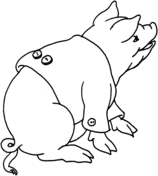 Pig coloring pages | SuperColoring.com