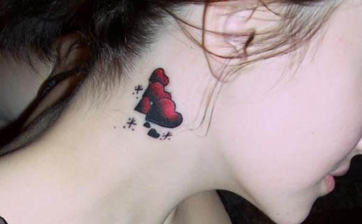heart tattoos for girls on foot. Heart Tattoo for Girls
