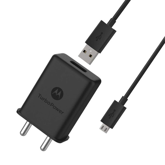 motorola turbopower 15+ wall charger with micro-usb data cable- Black