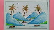 Inspirasi Spesial Cara Menggambar Dessin Paysage Facile, Gambar Ukiran