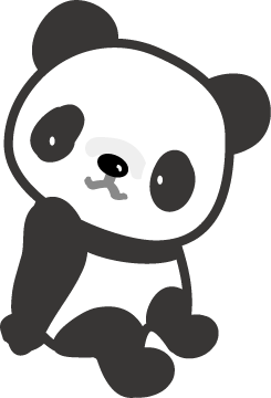 パンダのイラスト 無料イラスト