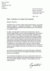 Modèles de lettres de motivation pour un stage