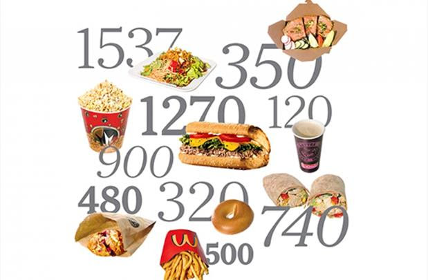 Comidas y sus calorías