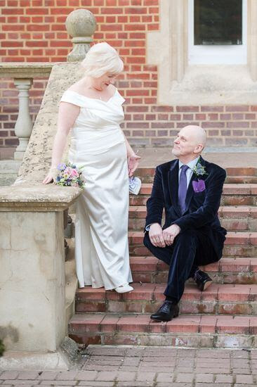 mature bride wedding gown