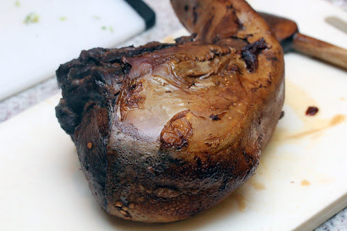 Braised beef tongue