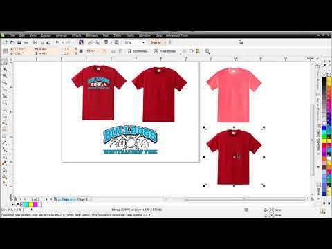 Photo Realistic T-Shirt Mock Up or Comp in CorelDRAW