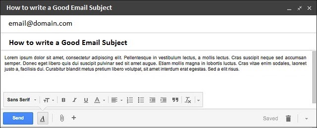 How To Write An Email Subject