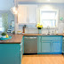 Blue Kitchen Cupboard Paint - Kitchen cupboard blue paint, chalk painted kitchen cabinets two years later holland avenue home.