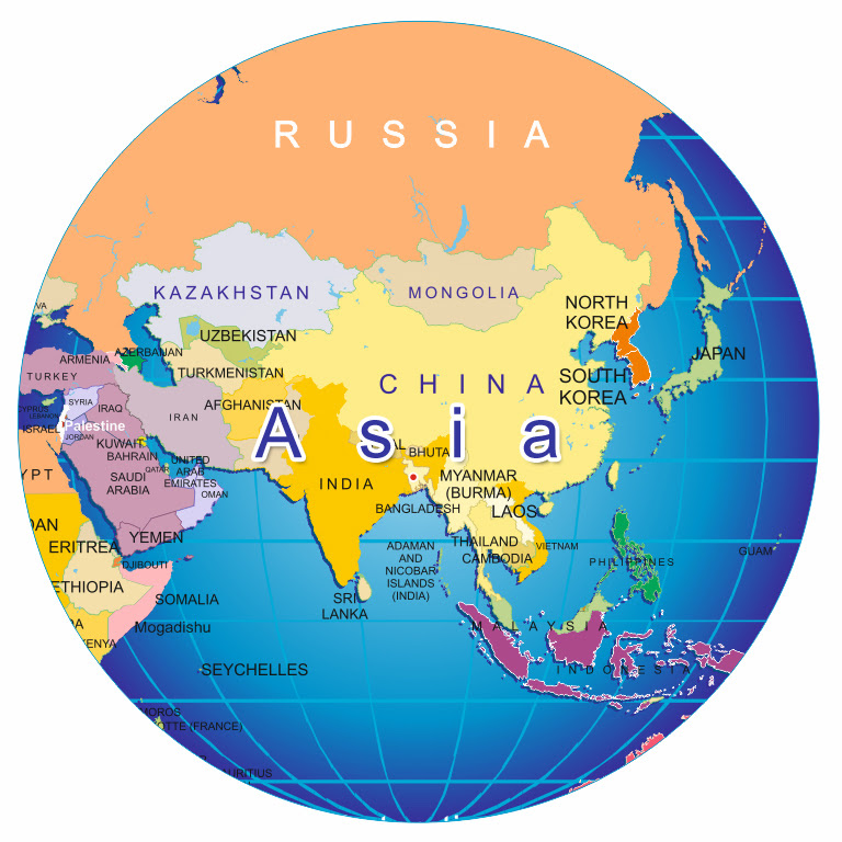 Mengenal Benua Benua Besar Di Dunia : Asia 