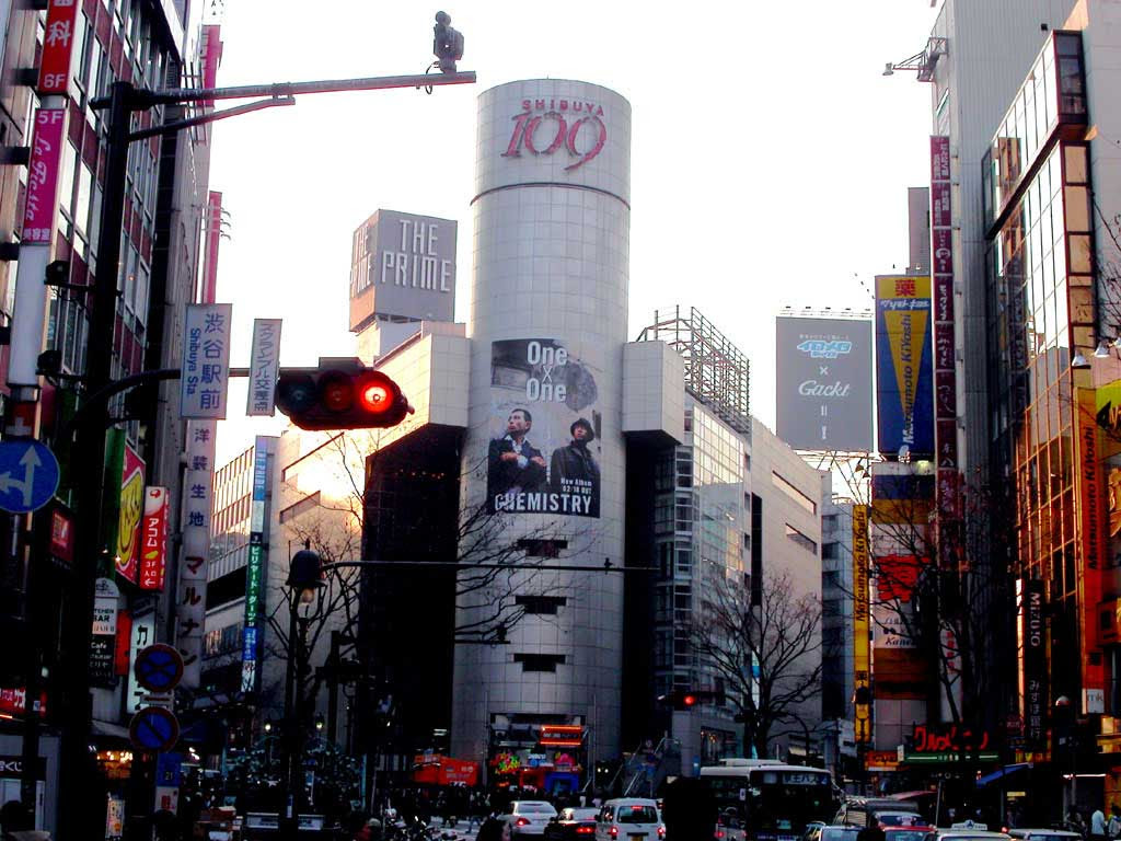 渋谷の風景壁紙写真3 渋谷109 1024 768