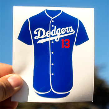 Dodger Shots | Dodgers Jersey - Vinyl Decals