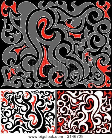 Stock vector : Tattoo Template